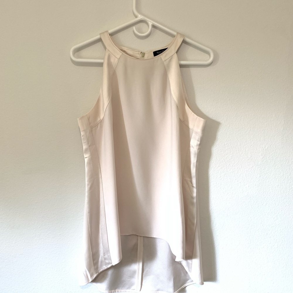 White House Black Market Cream Blouse